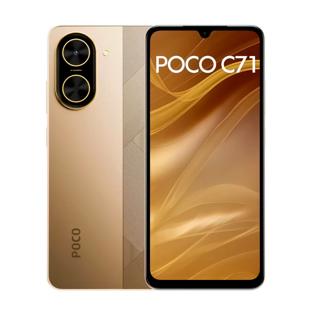 POCO C71 3GB RAM 64GB Dourado